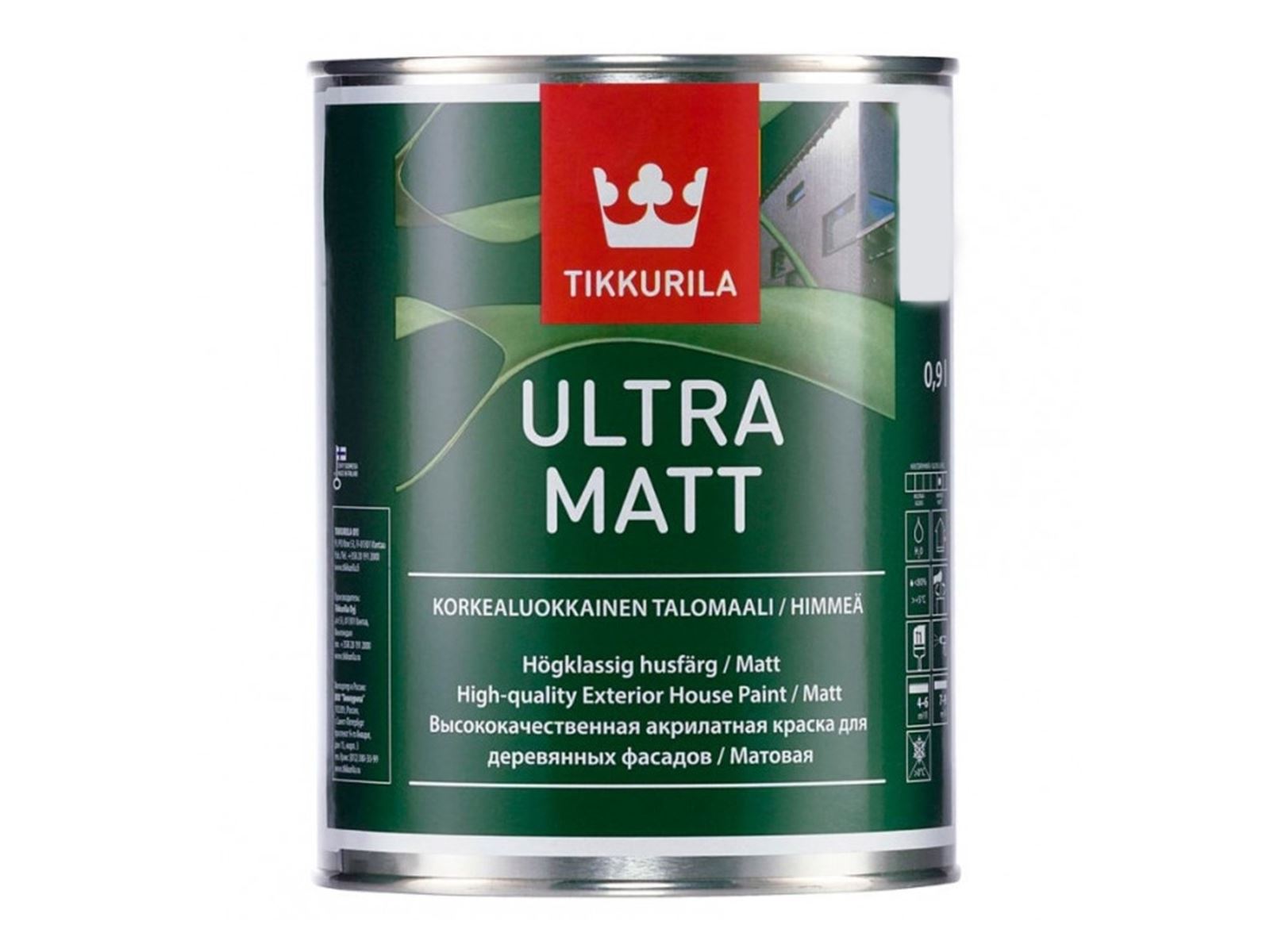 Houtverf, Ultra Matt, Zwart (1000ml)