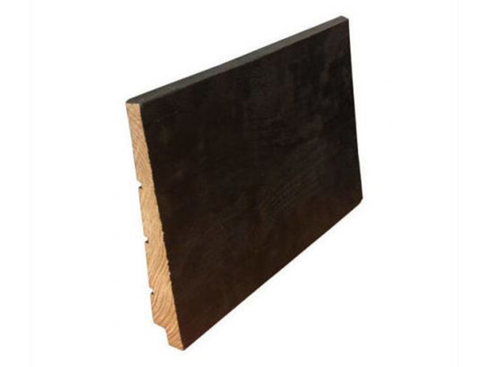 Wiskundige Nathaniel Ward zadel NE-vuren Zweeds rabat houten plank, 10/25x195mm, fijnbezaagd, zwart gecoat